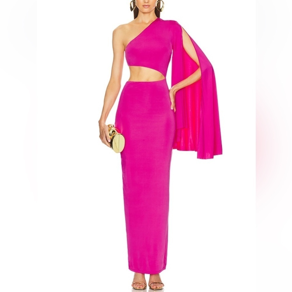 Michael Costello x REVOLVE Aaliyah Gown Hot Pink
Fuchsia Draped maxi Dress S
